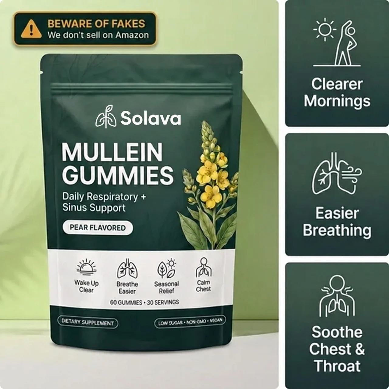 Solava Mullein Gummies